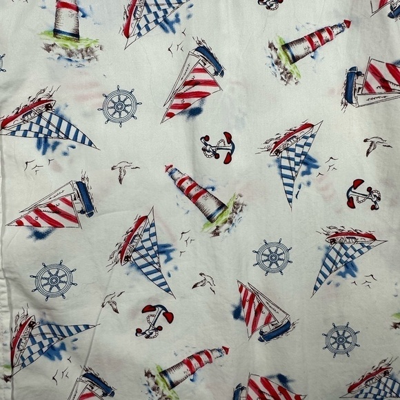 Jogal Nautical Short Sleeve Button Down Shirt Size XXXL - Picture 5 of 6